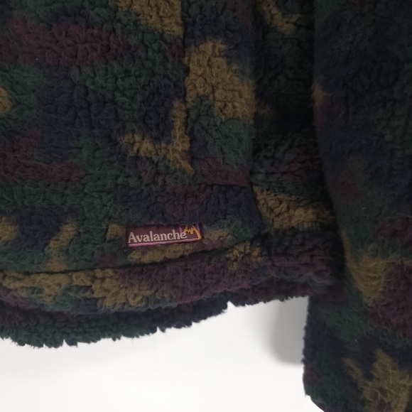 NWT AVALANCHE Outdoor Soft Relaxed FullZip Teddy Camo Fleece Jacket CA851 MEDIUM - Picture 7 of 13